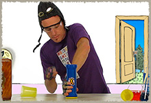 Blast volteando el envase